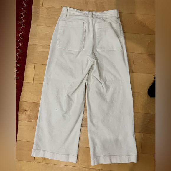 Everlane wide-leg crop pants / bone / size 0 - Picture 4 of 6